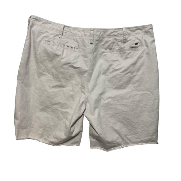 Tommy‎ Hilfiger Mens Shorts 44 Beige Cotton Raw Hem Utility Chino Casual Preppy - Picture 3 of 7
